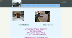 Desktop Screenshot of marinemattress.com