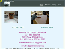 Tablet Screenshot of marinemattress.com
